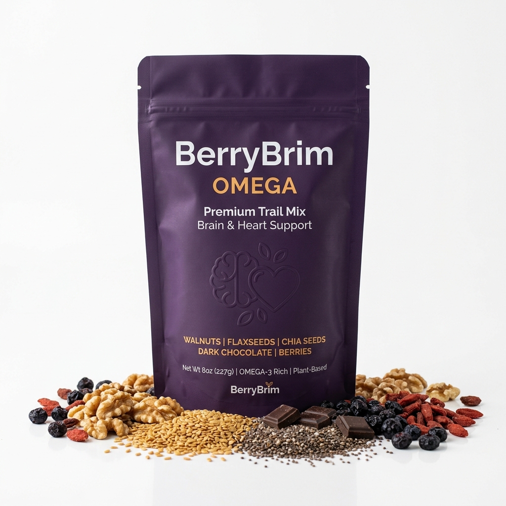 BerryBrim Omega — Brain & Heart Formula Trail Mix